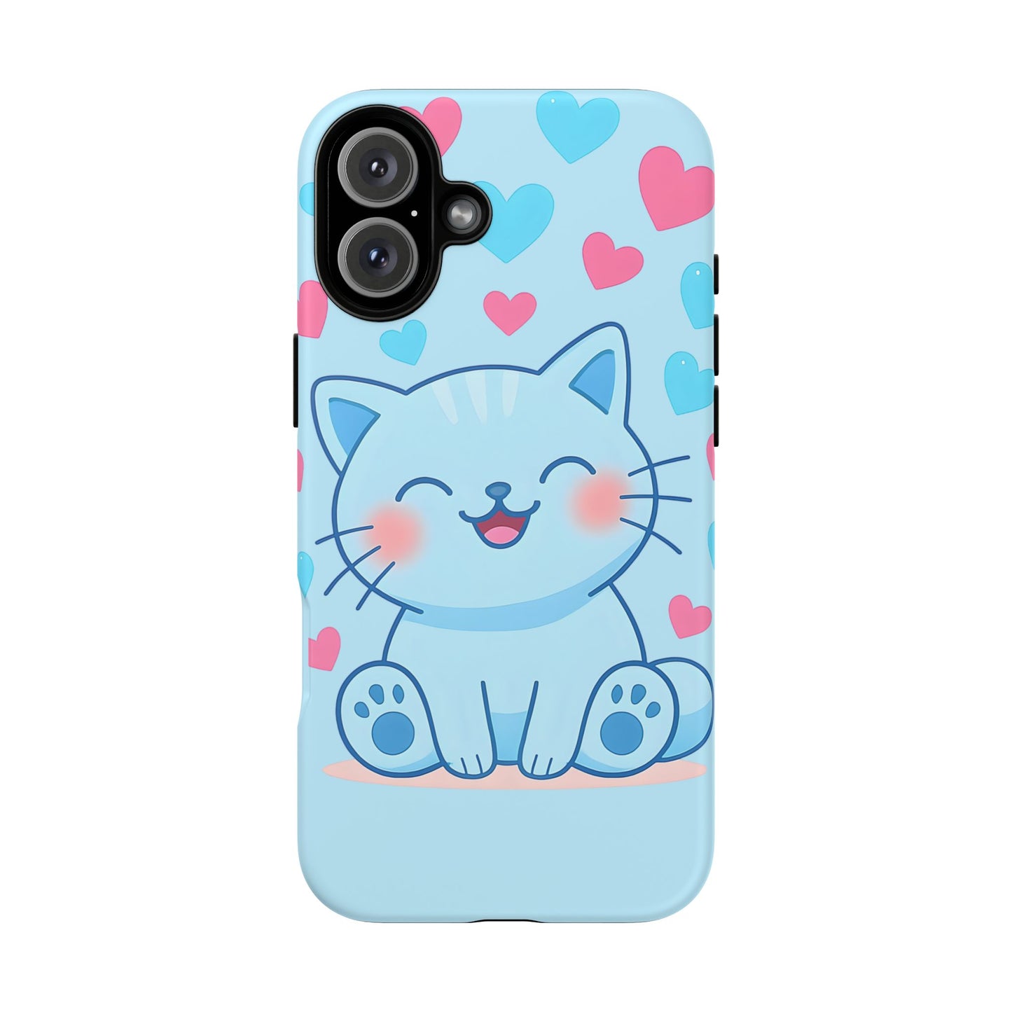 Phone Case - Cute Blue Cat Tough Case