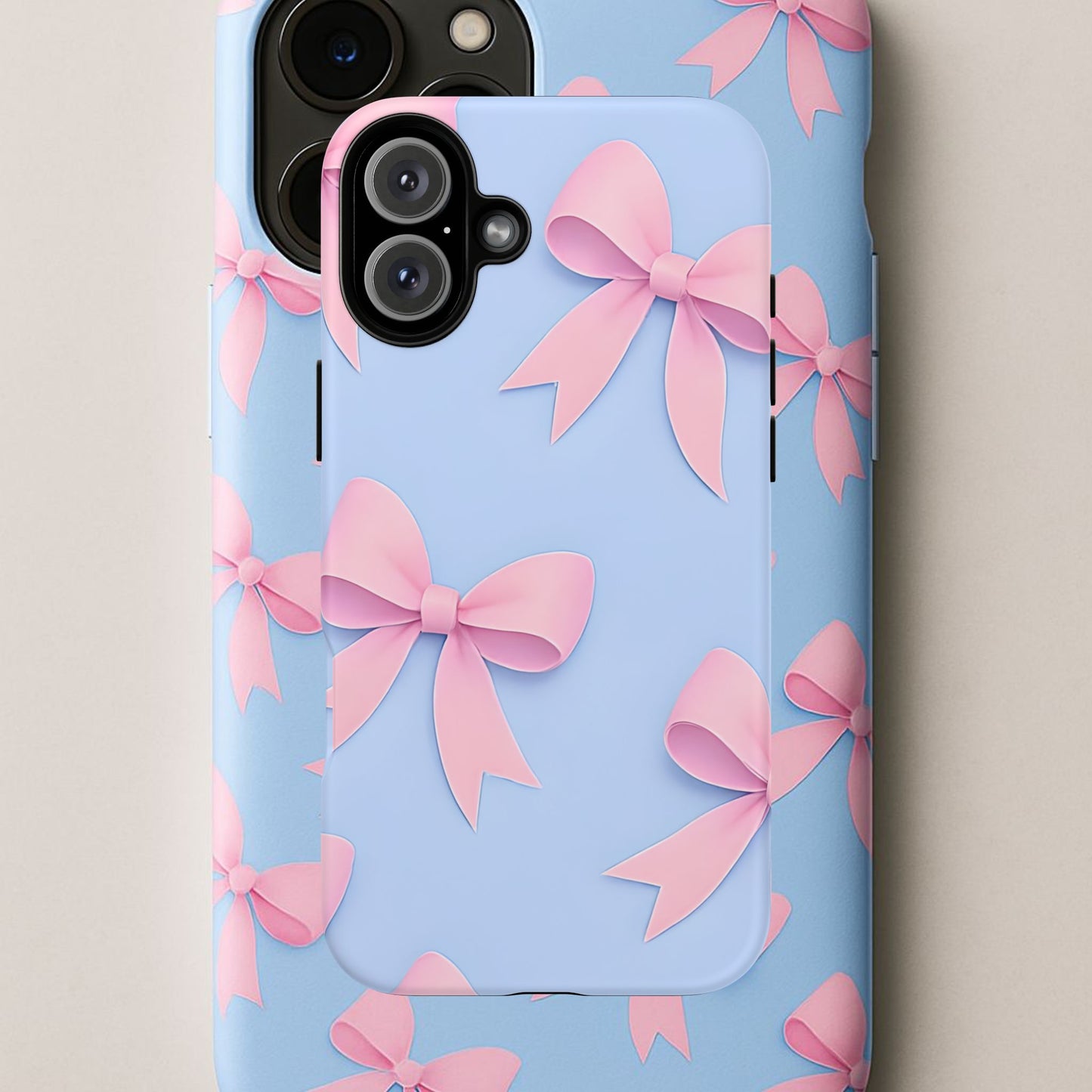 Cute Bow Phone Case, Gift for Her, Floral Phone Cover, Trendy Tech Accessory, Birthday Gift, Girlfriend Present