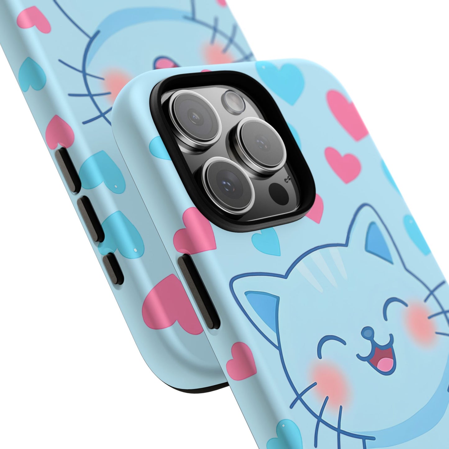 Phone Case - Cute Blue Cat Tough Case