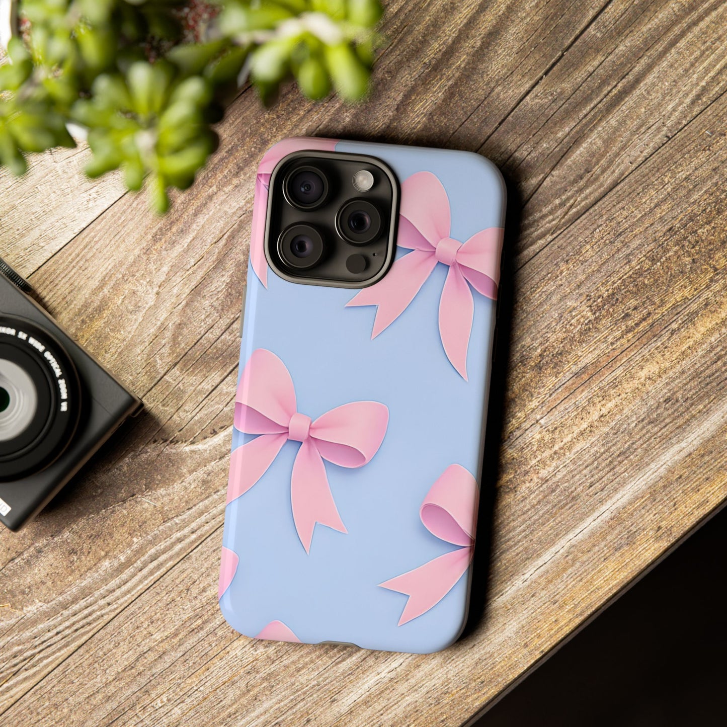 Cute Bow Phone Case, Gift for Her, Floral Phone Cover, Trendy Tech Accessory, Birthday Gift, Girlfriend Present