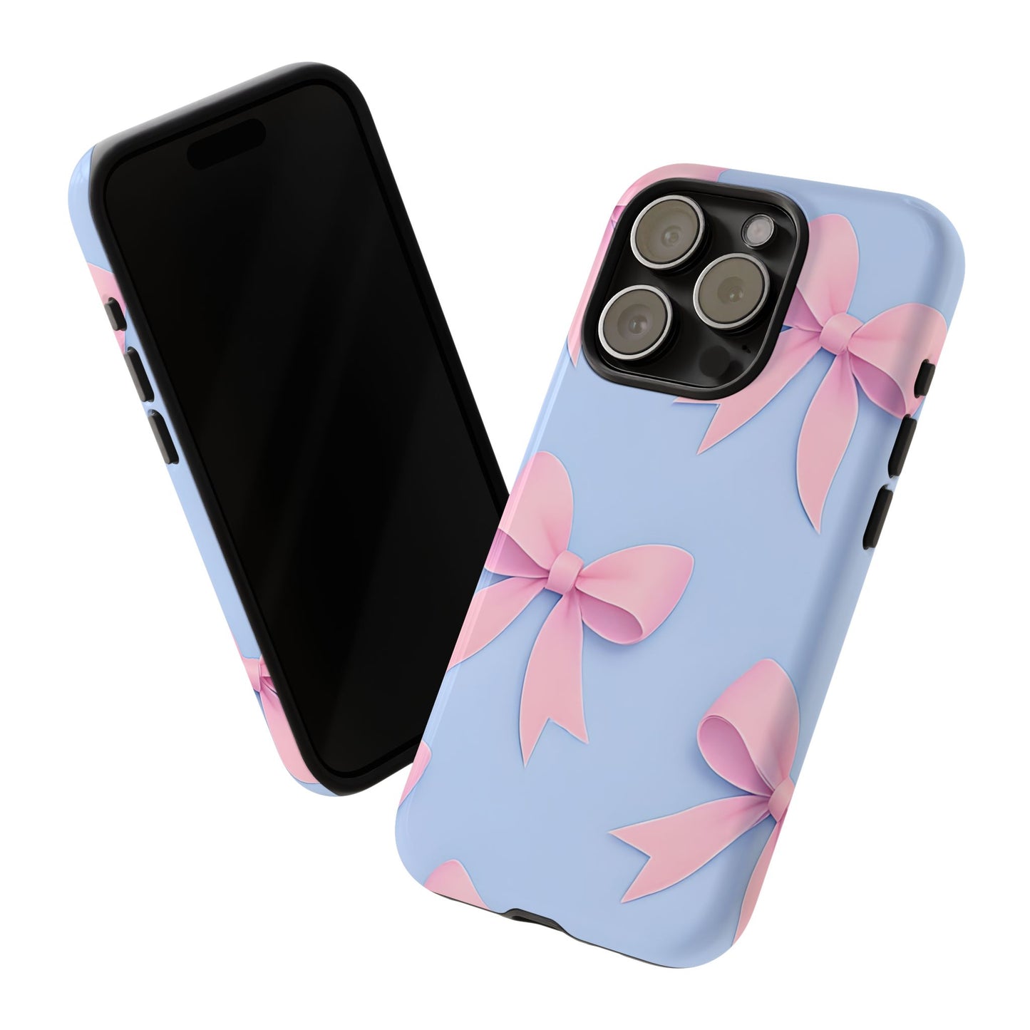 Cute Bow Phone Case, Gift for Her, Floral Phone Cover, Trendy Tech Accessory, Birthday Gift, Girlfriend Present
