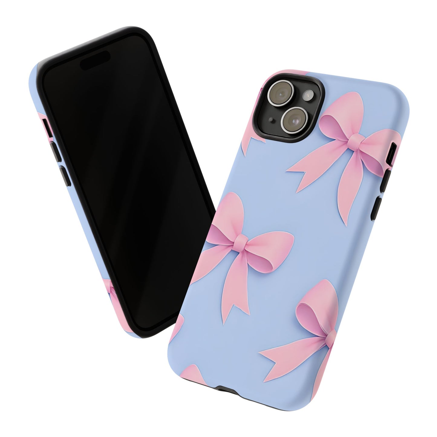 Cute Bow Phone Case, Gift for Her, Floral Phone Cover, Trendy Tech Accessory, Birthday Gift, Girlfriend Present