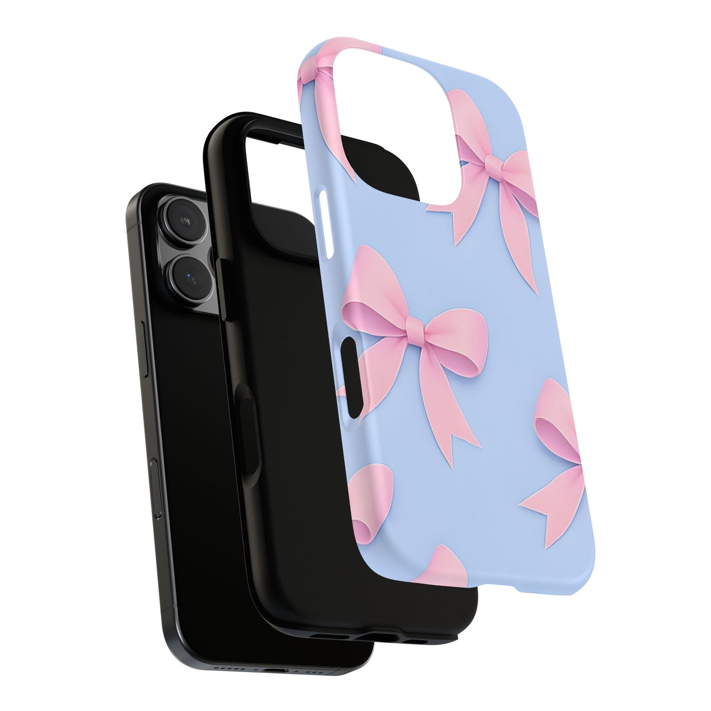 Cute Bow Phone Case, Gift for Her, Floral Phone Cover, Trendy Tech Accessory, Birthday Gift, Girlfriend Present