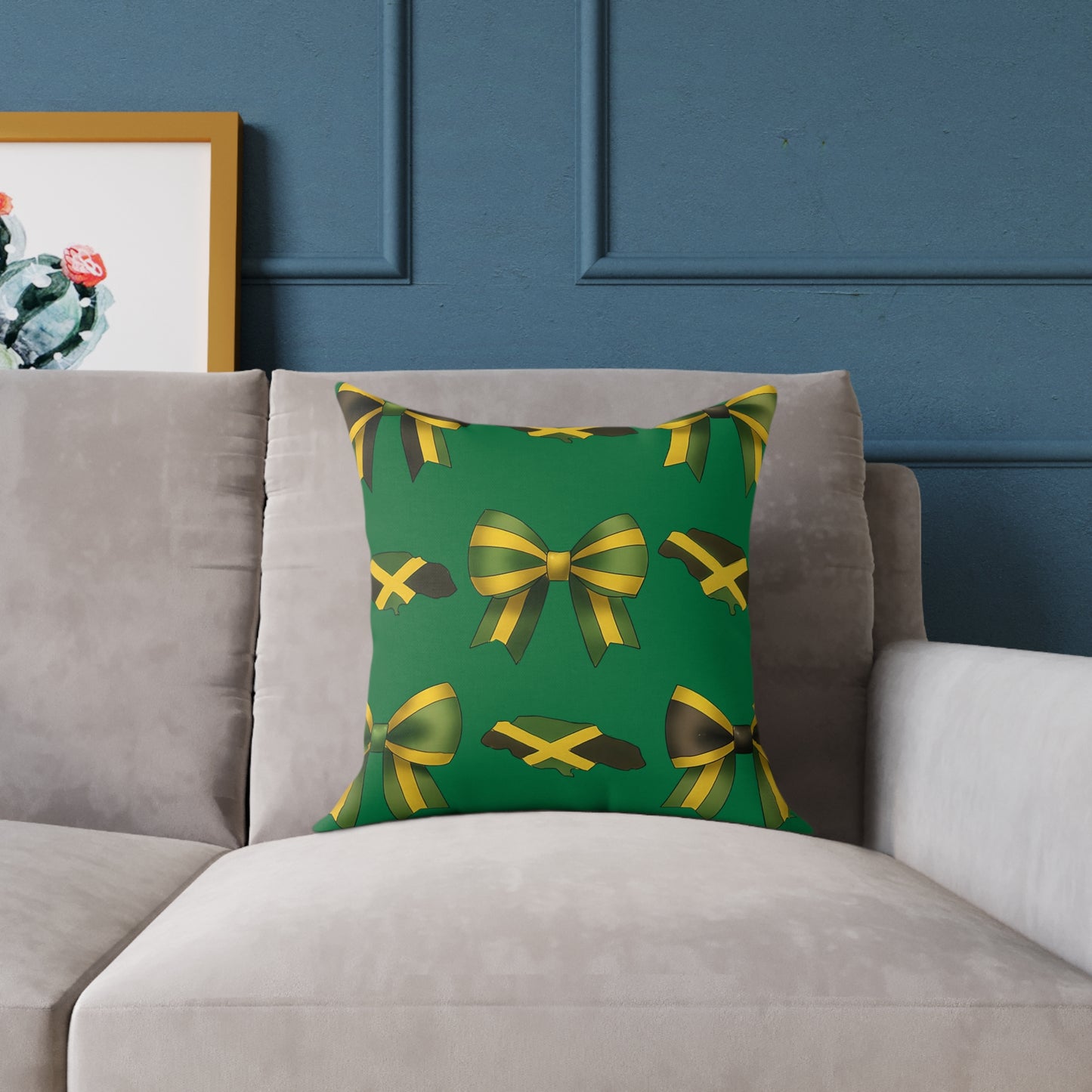 Canvas Pillow Jamaican Colors