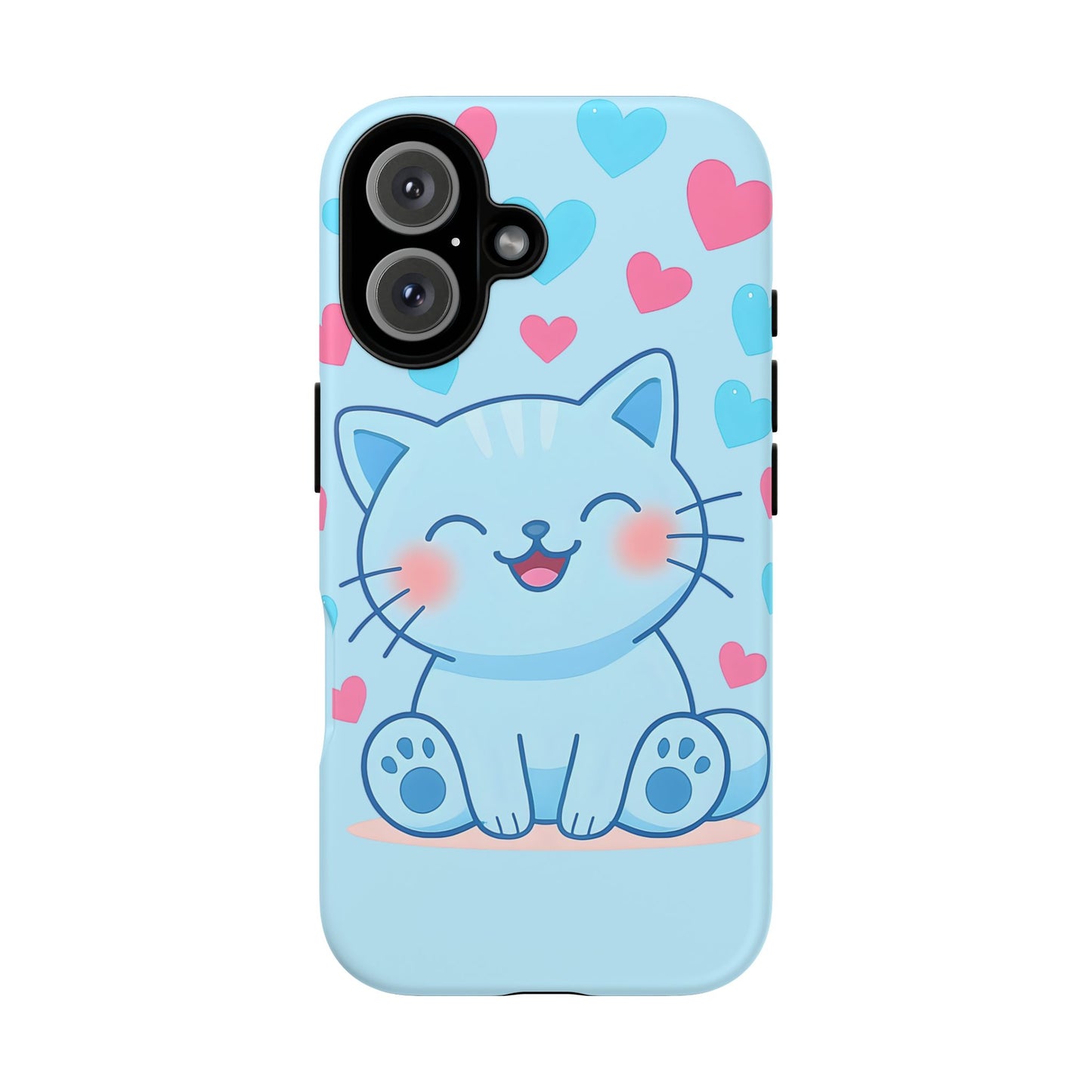 Phone Case - Cute Blue Cat Tough Case