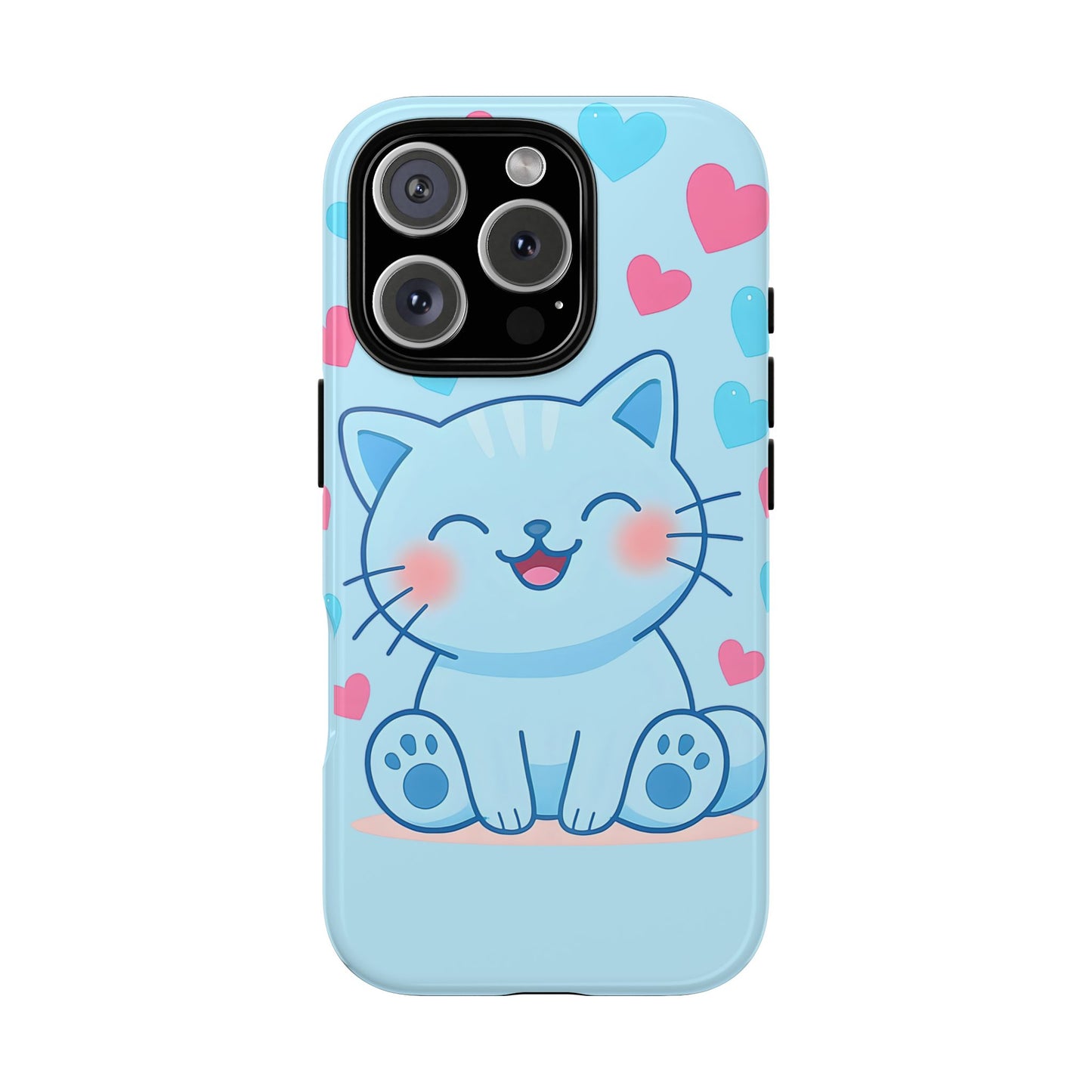 Phone Case - Cute Blue Cat Tough Case