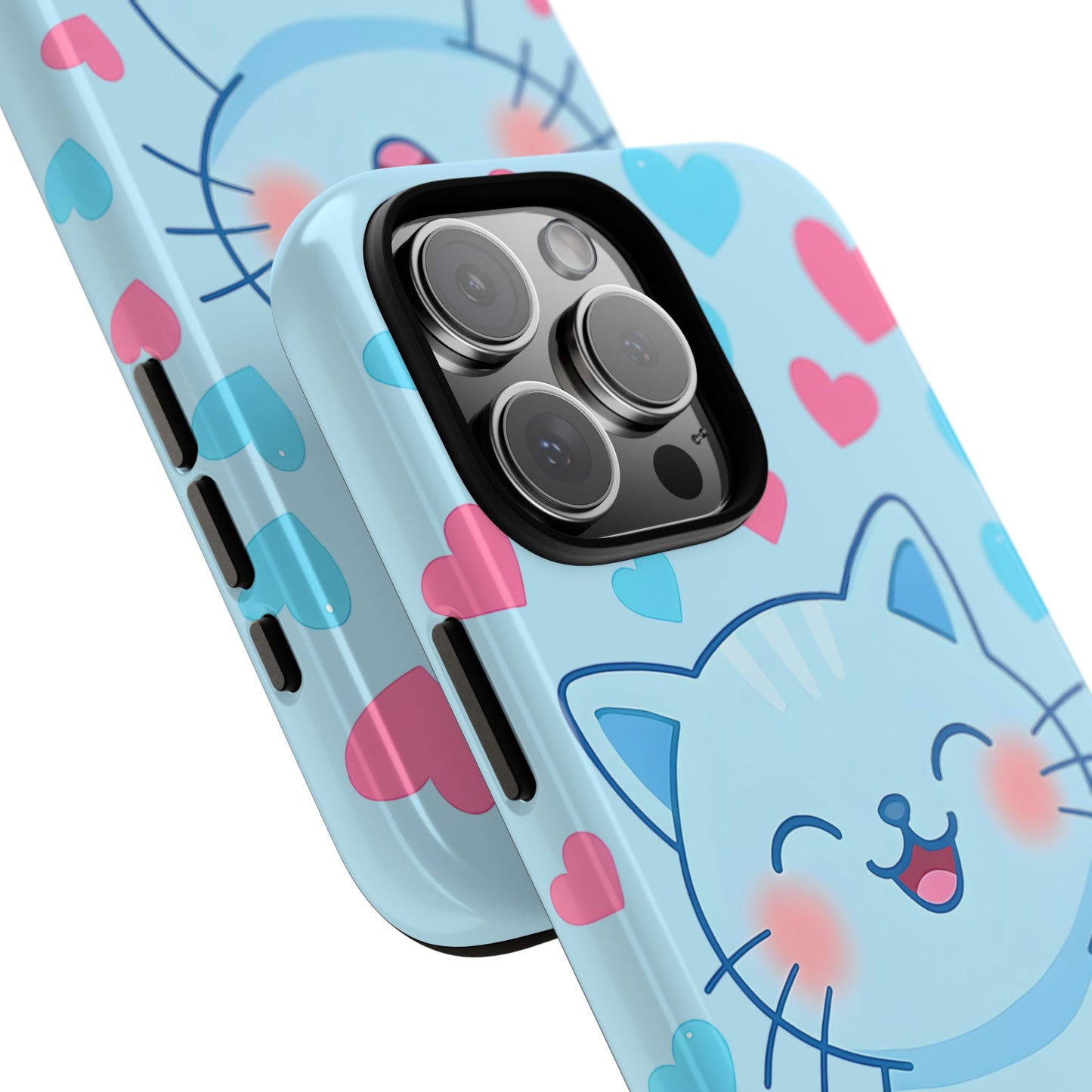 Phone Case - Cute Blue Cat Tough Case