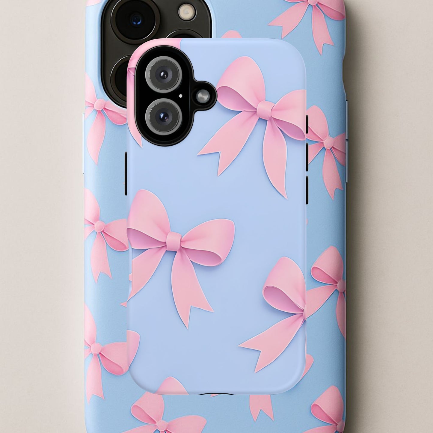 Cute Bow Phone Case, Gift for Her, Floral Phone Cover, Trendy Tech Accessory, Birthday Gift, Girlfriend Present