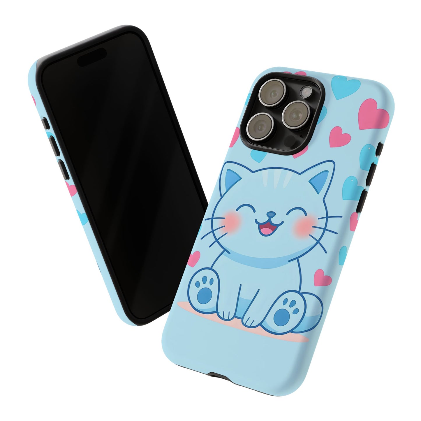 Phone Case - Cute Blue Cat Tough Case