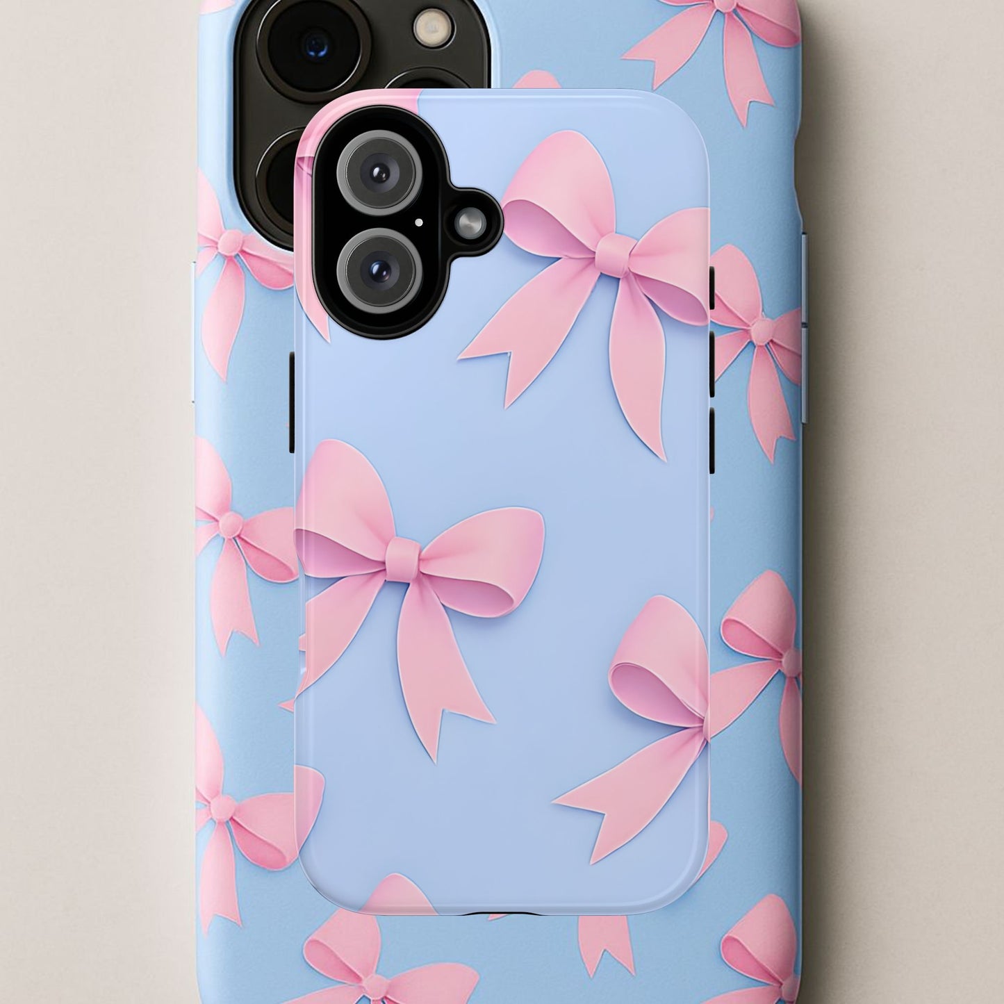 Cute Bow Phone Case, Gift for Her, Floral Phone Cover, Trendy Tech Accessory, Birthday Gift, Girlfriend Present