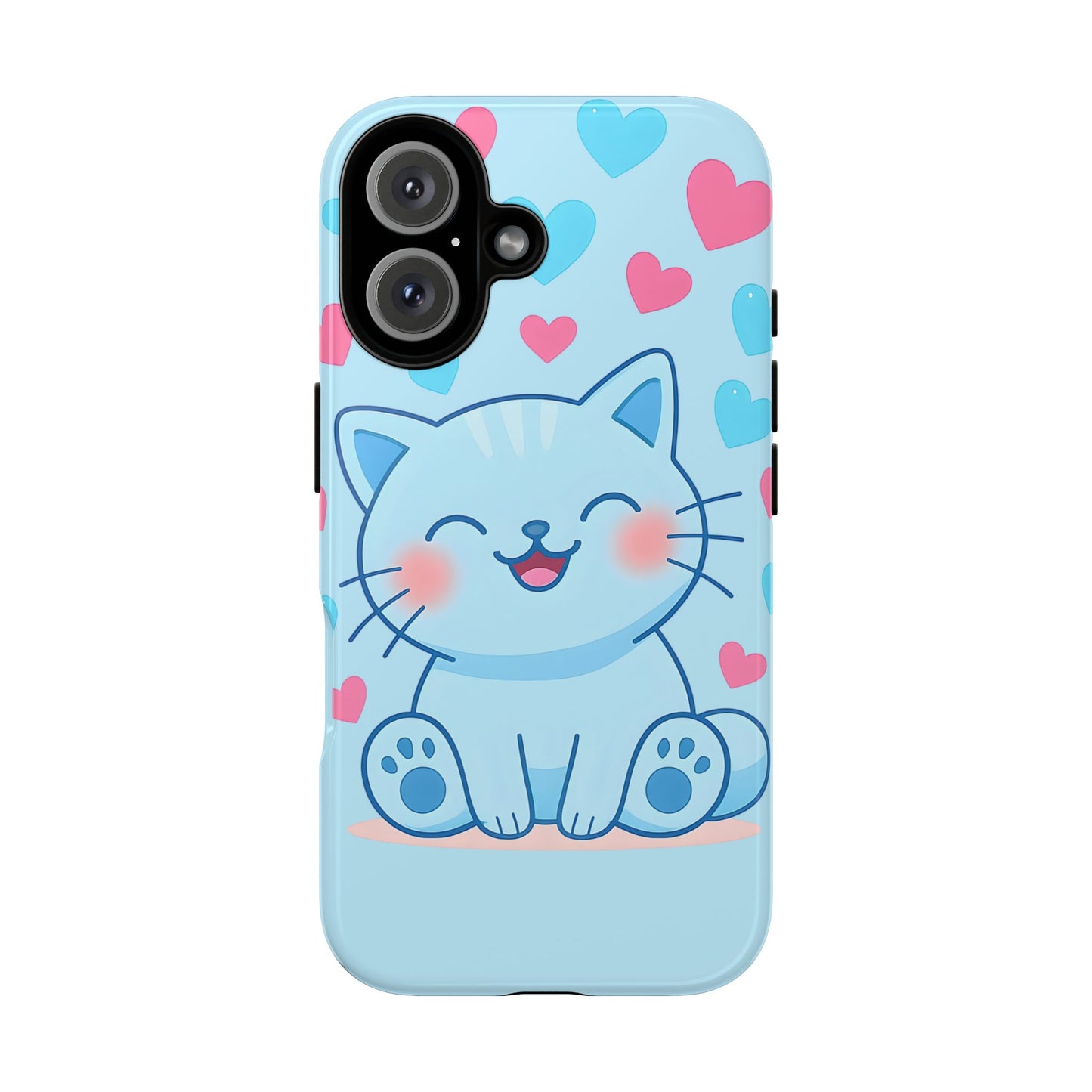 Phone Case - Cute Blue Cat Tough Case