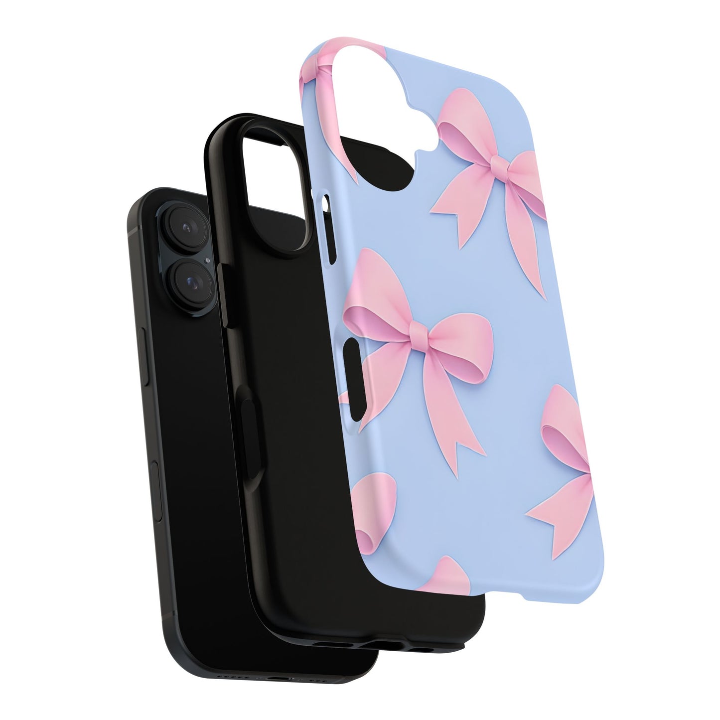 Cute Bow Phone Case, Gift for Her, Floral Phone Cover, Trendy Tech Accessory, Birthday Gift, Girlfriend Present