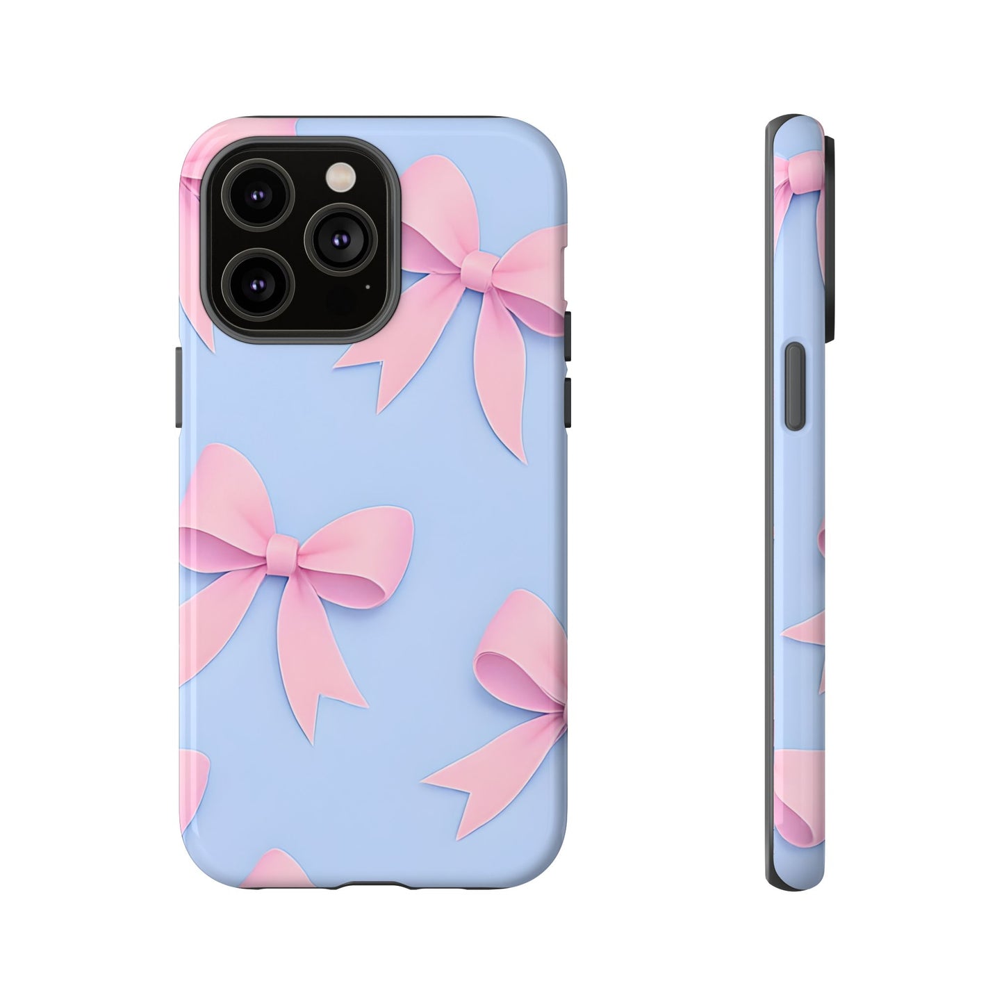 Cute Bow Phone Case, Gift for Her, Floral Phone Cover, Trendy Tech Accessory, Birthday Gift, Girlfriend Present