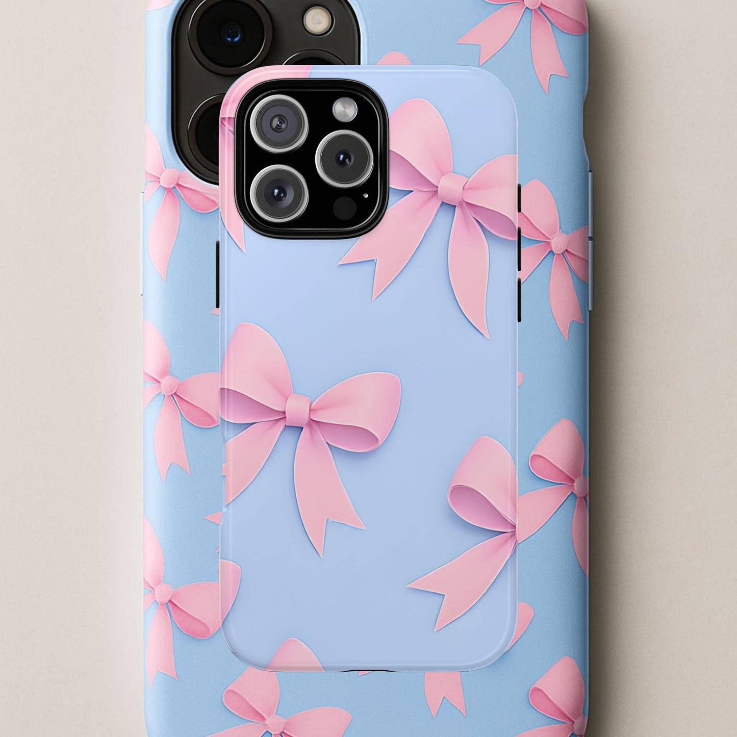 Cute Bow Phone Case, Gift for Her, Floral Phone Cover, Trendy Tech Accessory, Birthday Gift, Girlfriend Present