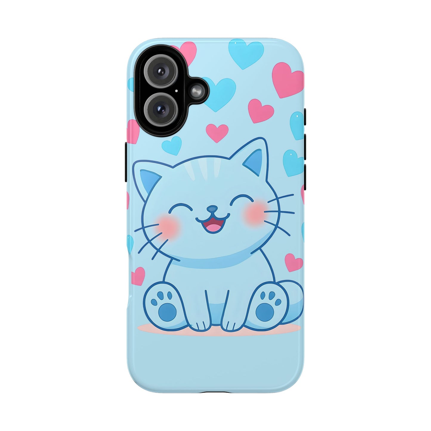 Phone Case - Cute Blue Cat Tough Case