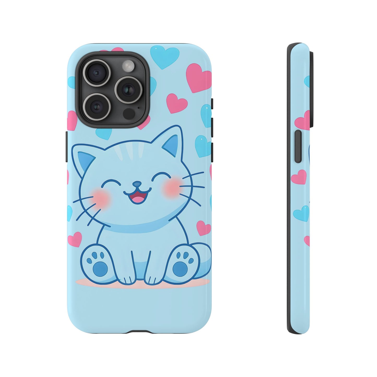 Phone Case - Cute Blue Cat Tough Case