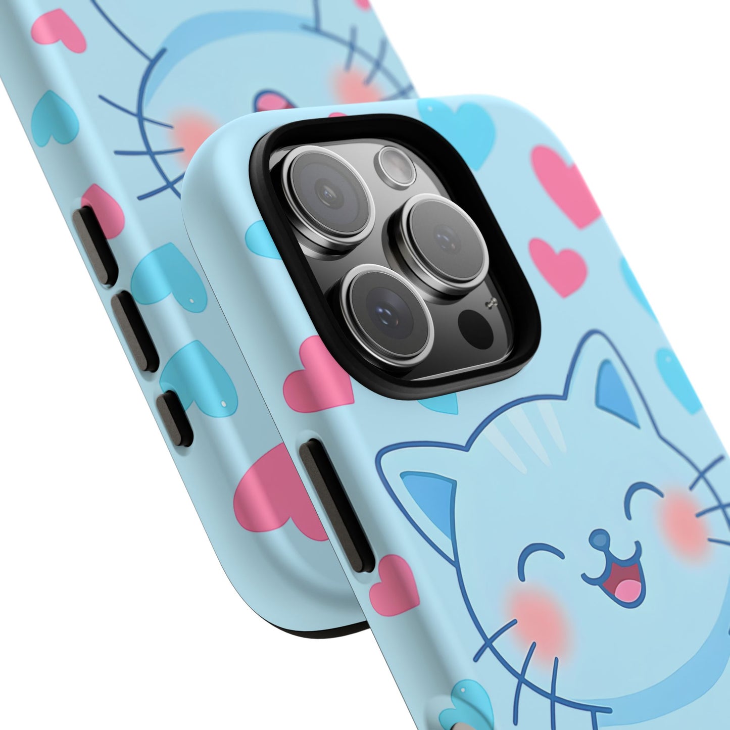 Phone Case - Cute Blue Cat Tough Case