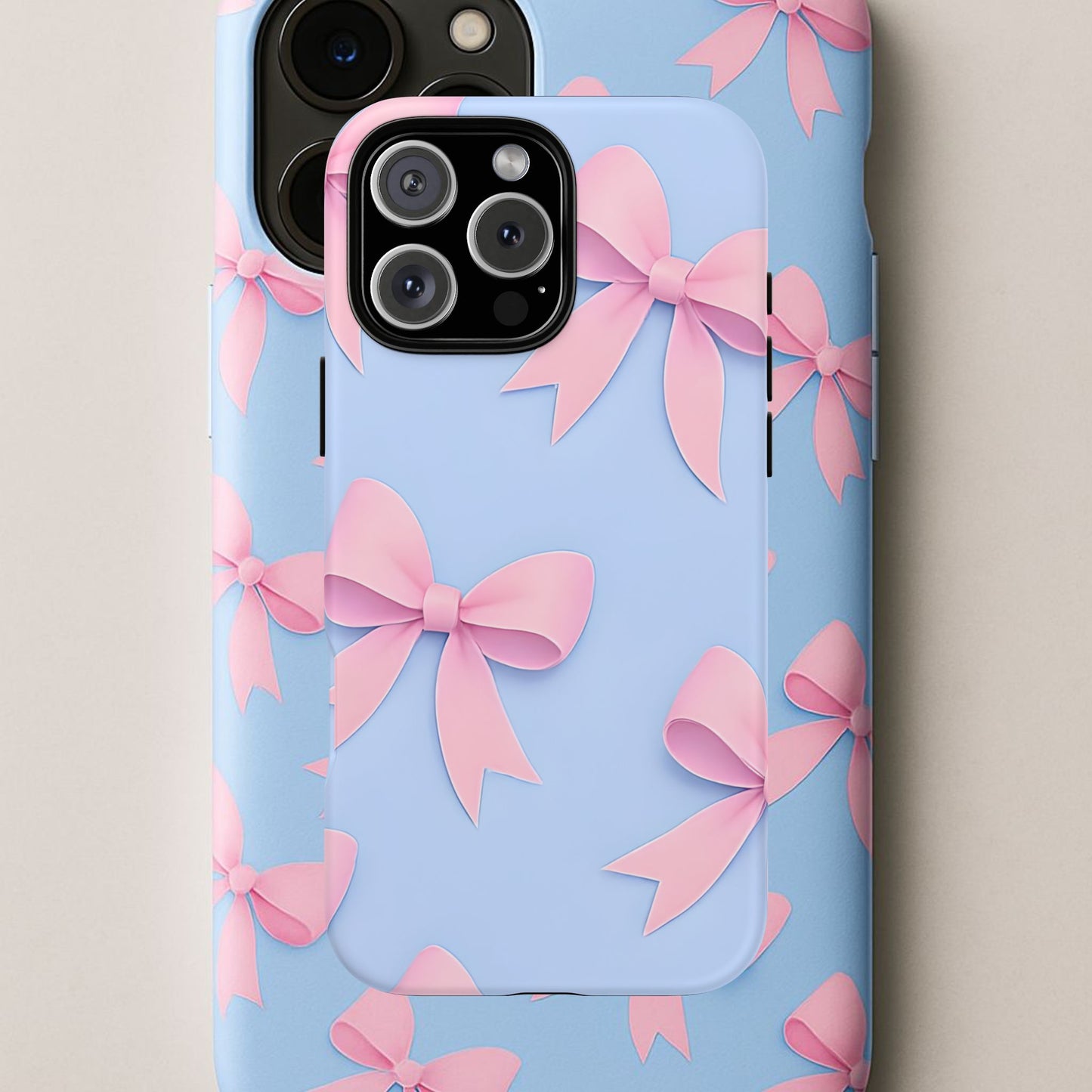 Cute Bow Phone Case, Gift for Her, Floral Phone Cover, Trendy Tech Accessory, Birthday Gift, Girlfriend Present