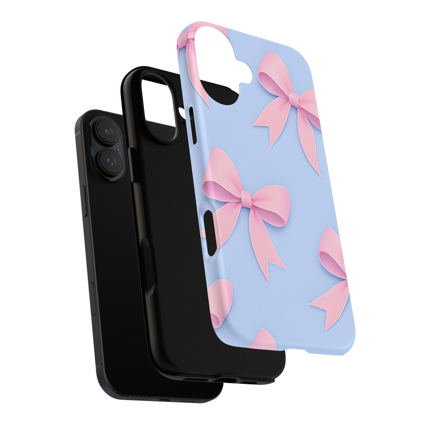 Cute Bow Phone Case, Gift for Her, Floral Phone Cover, Trendy Tech Accessory, Birthday Gift, Girlfriend Present