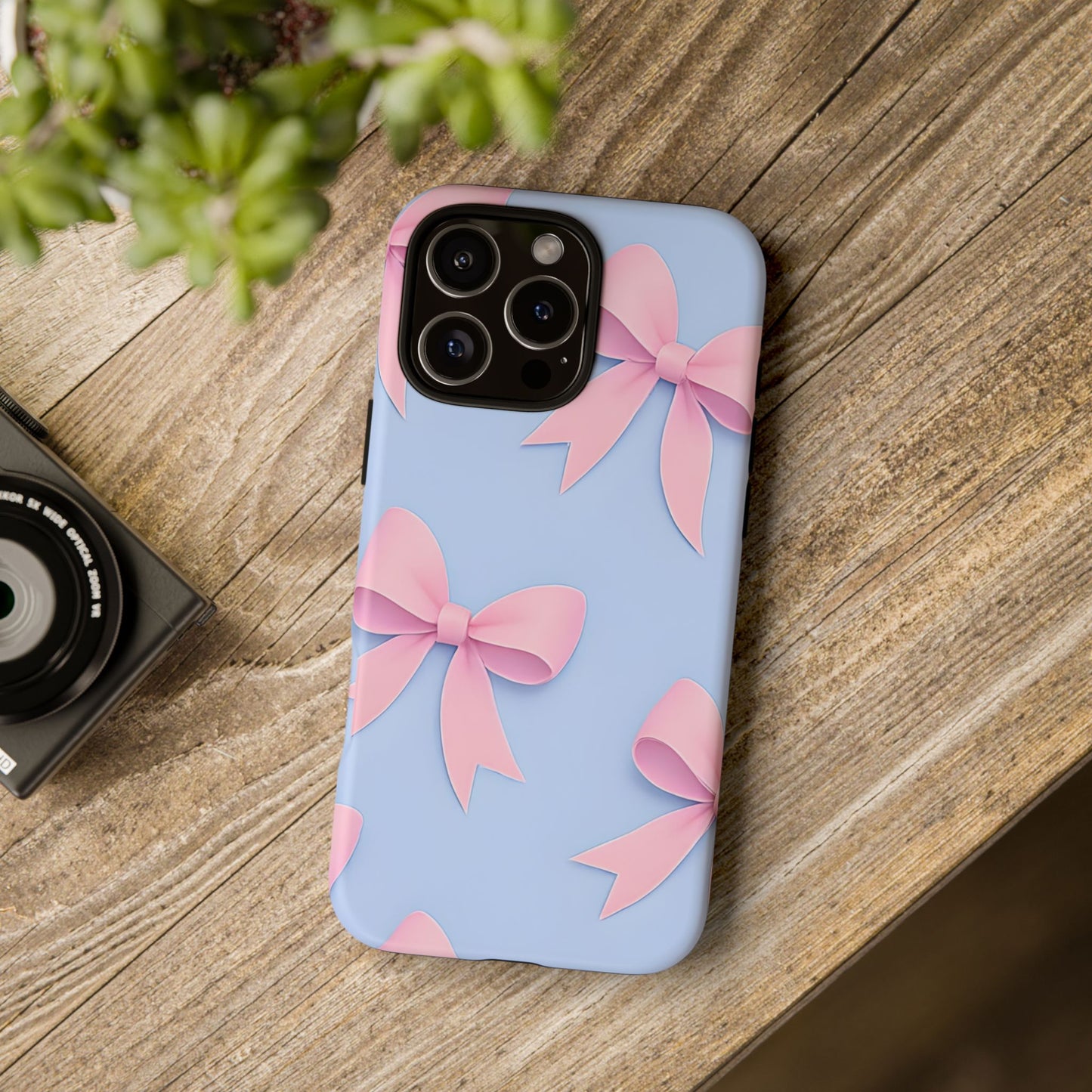 Cute Bow Phone Case, Gift for Her, Floral Phone Cover, Trendy Tech Accessory, Birthday Gift, Girlfriend Present