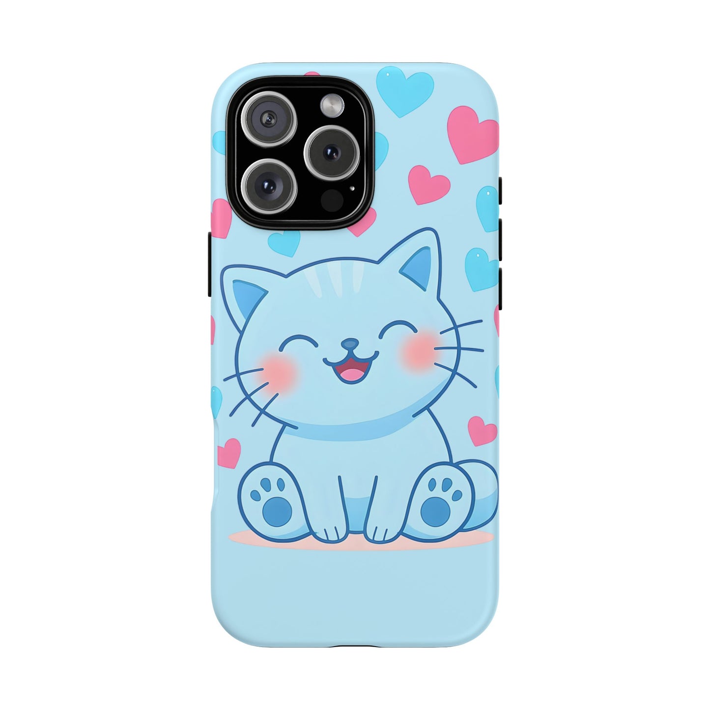 Phone Case - Cute Blue Cat Tough Case