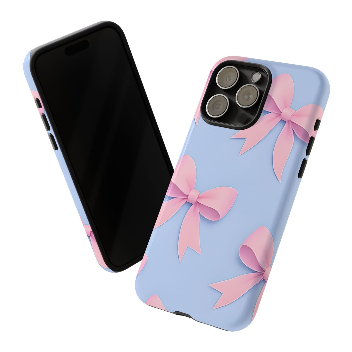 Cute Bow Phone Case, Gift for Her, Floral Phone Cover, Trendy Tech Accessory, Birthday Gift, Girlfriend Present