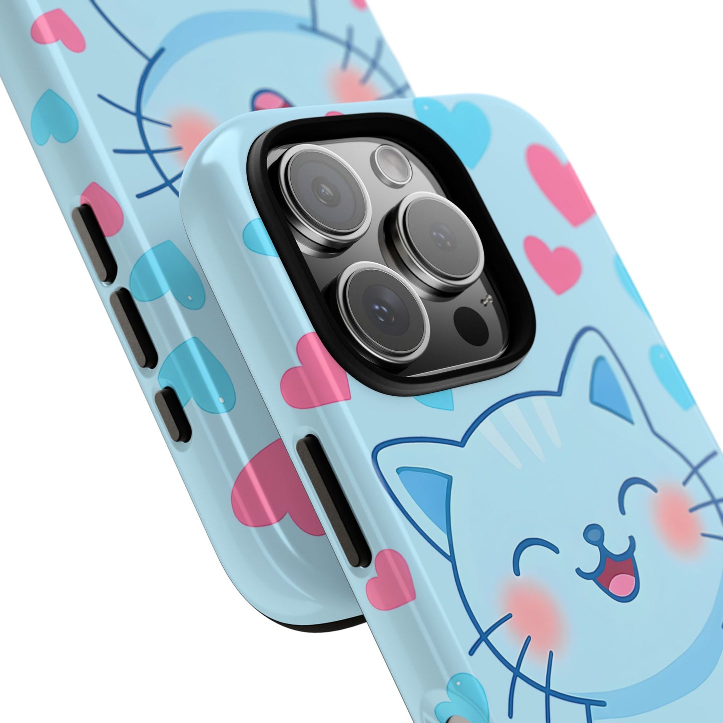 Phone Case - Cute Blue Cat Tough Case