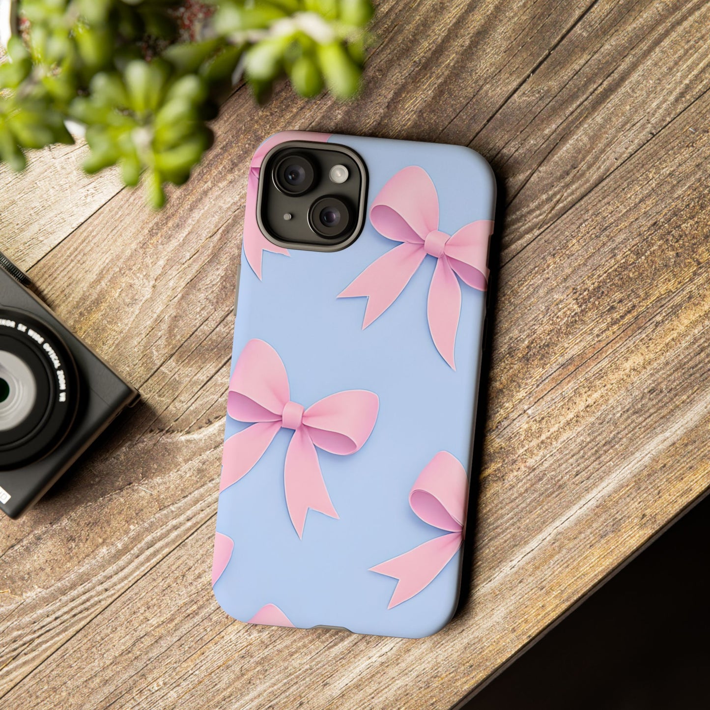 Cute Bow Phone Case, Gift for Her, Floral Phone Cover, Trendy Tech Accessory, Birthday Gift, Girlfriend Present