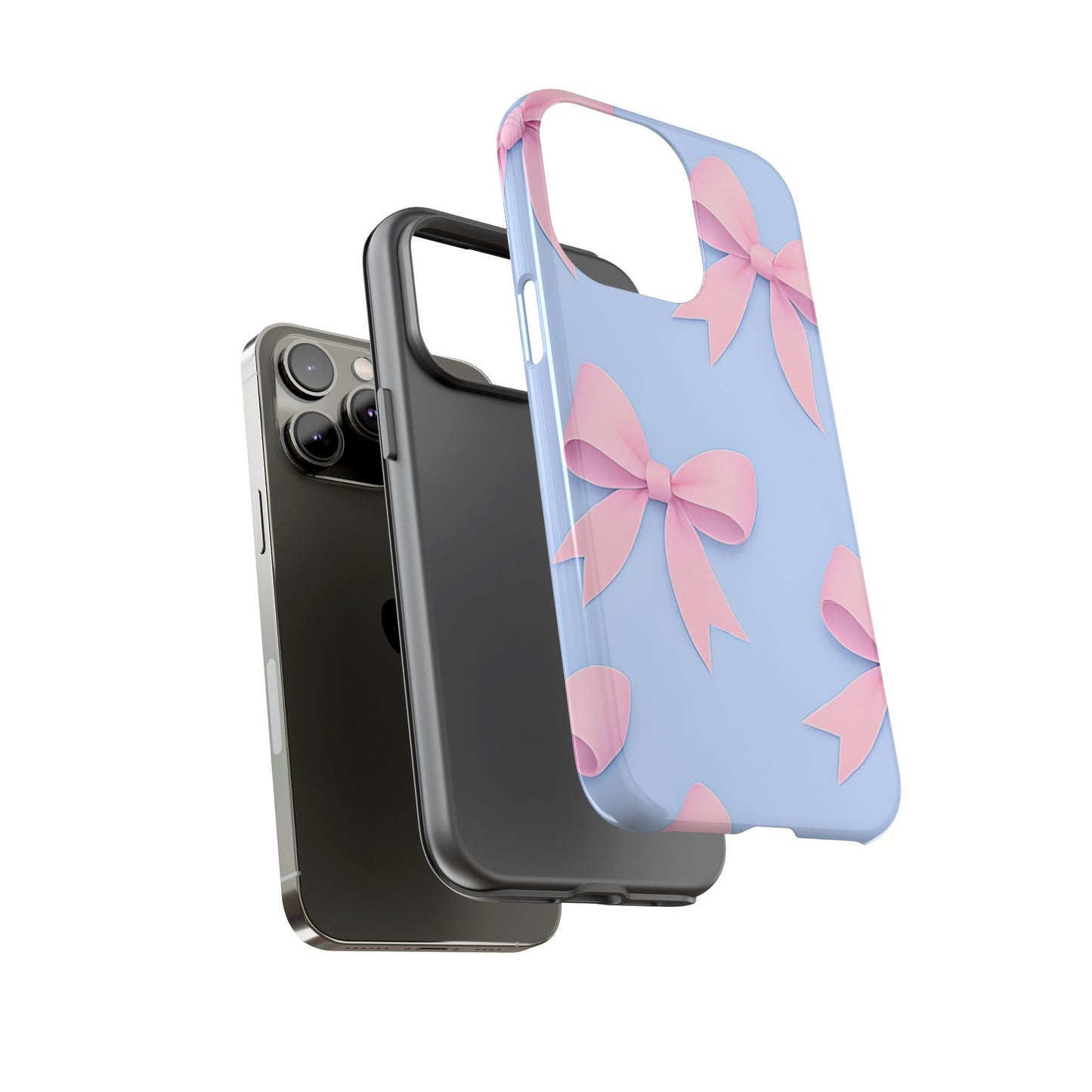 Cute Bow Phone Case, Gift for Her, Floral Phone Cover, Trendy Tech Accessory, Birthday Gift, Girlfriend Present