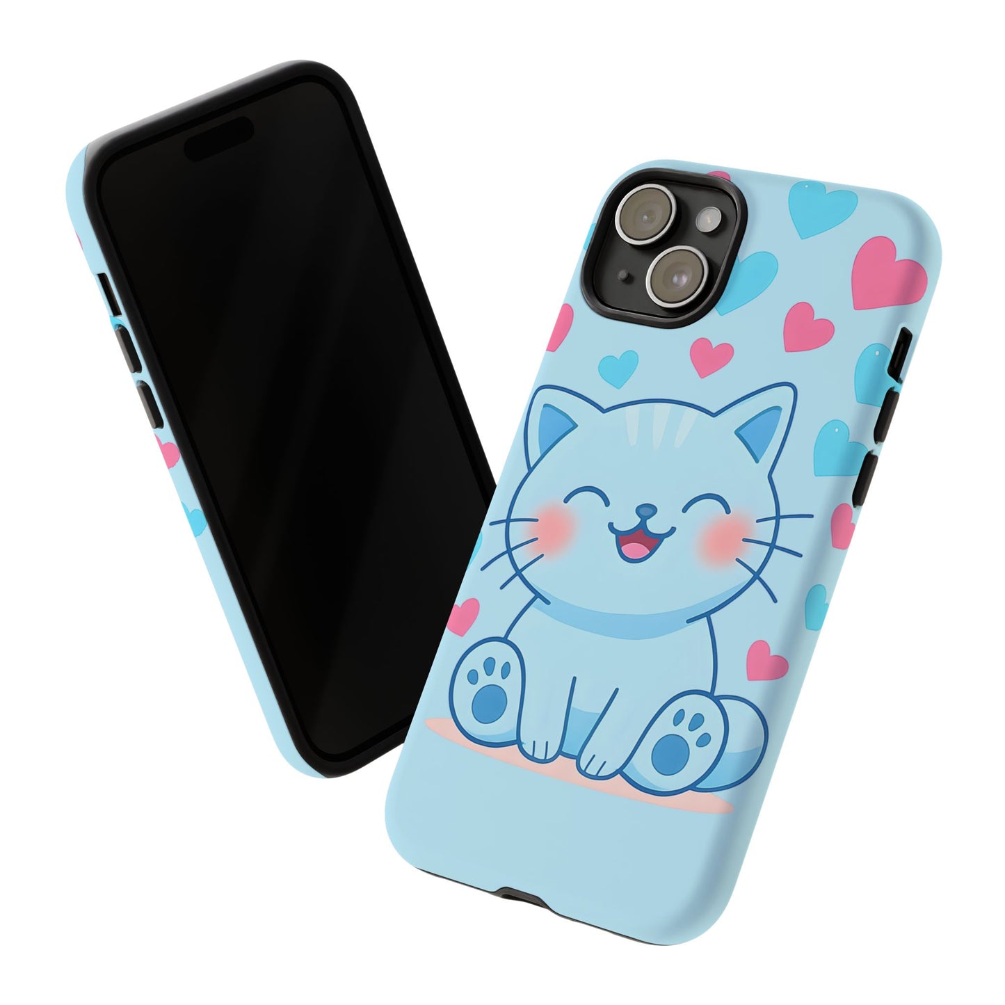 Phone Case - Cute Blue Cat Tough Case