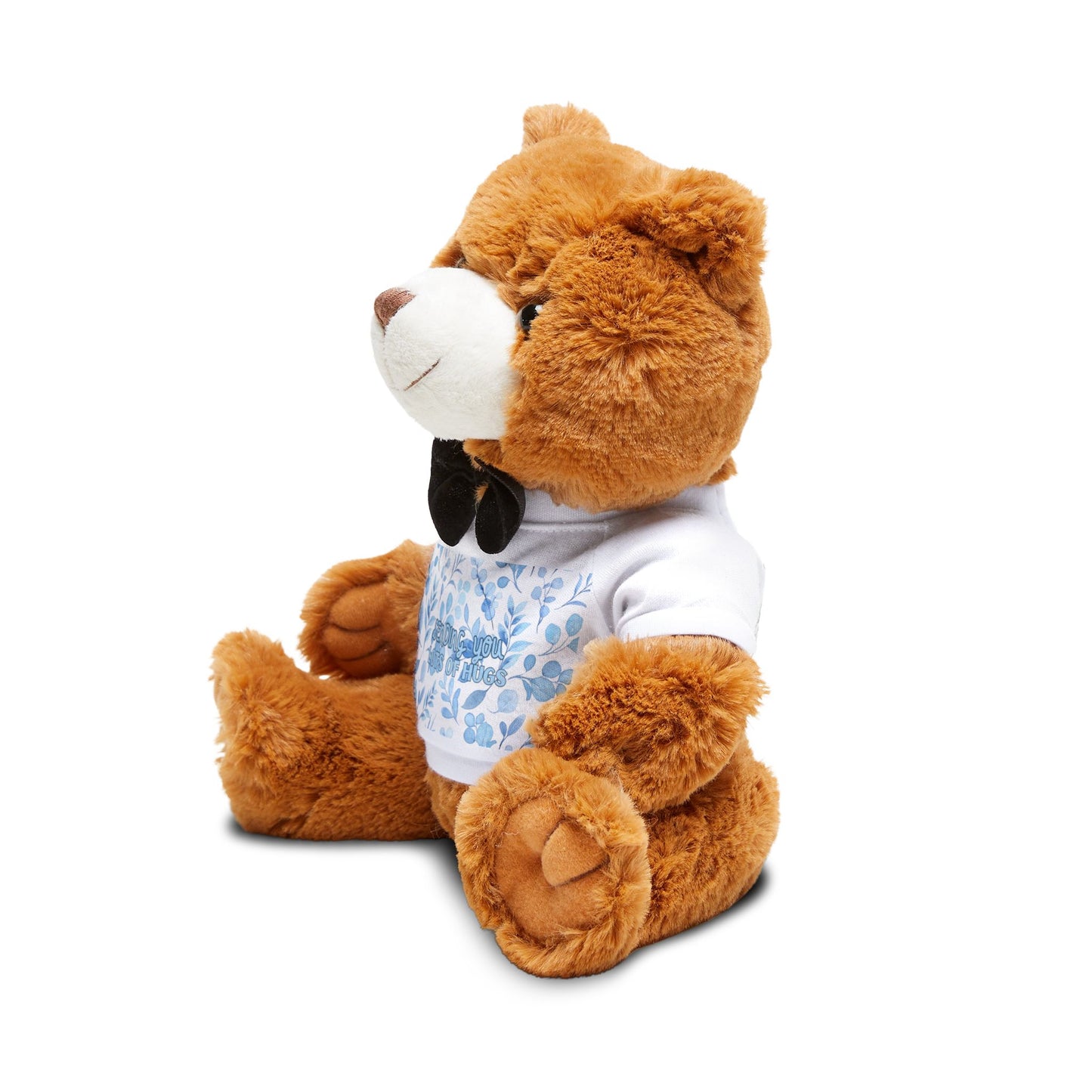 Cuddly Teddy Bear with Custom T-Shirt, Personalized Gift, Plush Toy, Baby Shower, Valentine's Day, Kids' Birthday, Cozy Companion