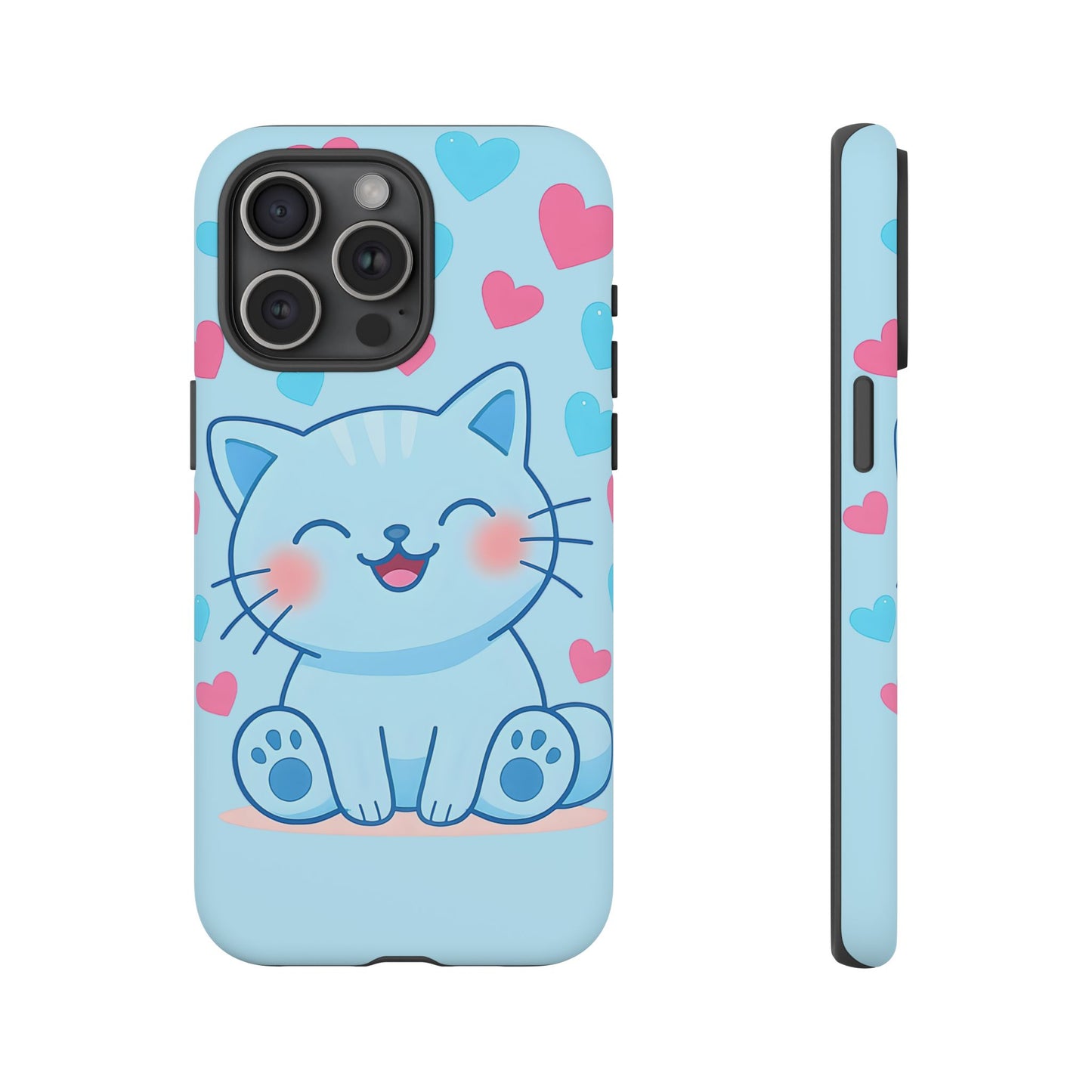 Phone Case - Cute Blue Cat Tough Case