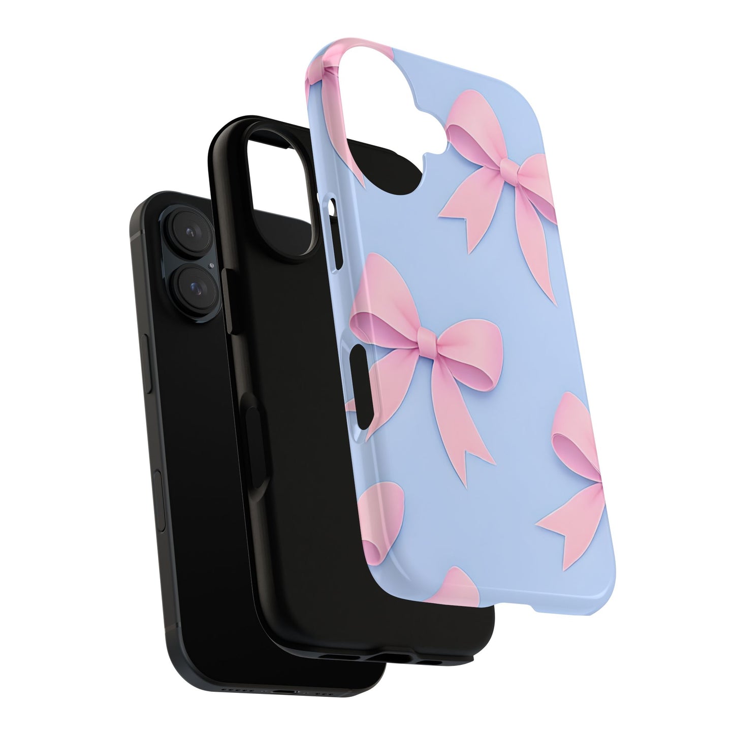 Cute Bow Phone Case, Gift for Her, Floral Phone Cover, Trendy Tech Accessory, Birthday Gift, Girlfriend Present
