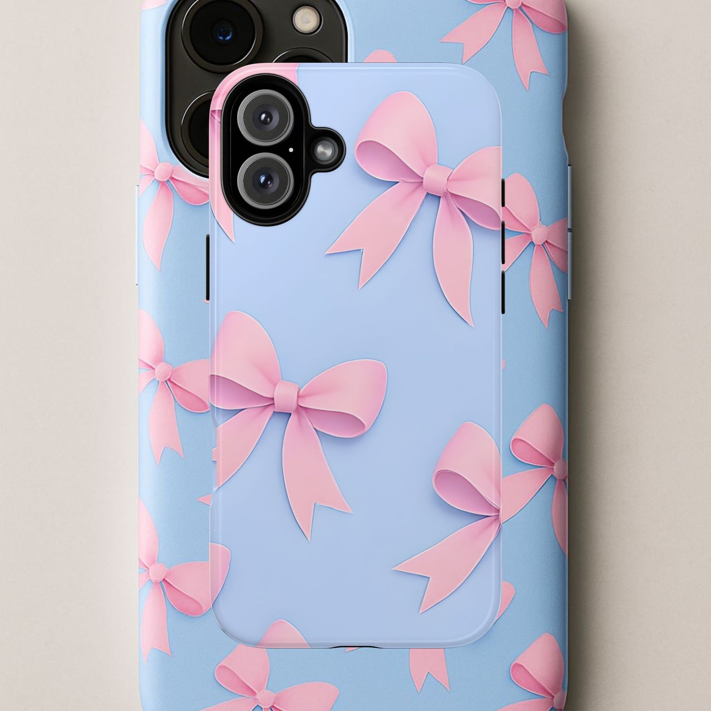 Cute Bow Phone Case, Gift for Her, Floral Phone Cover, Trendy Tech Accessory, Birthday Gift, Girlfriend Present