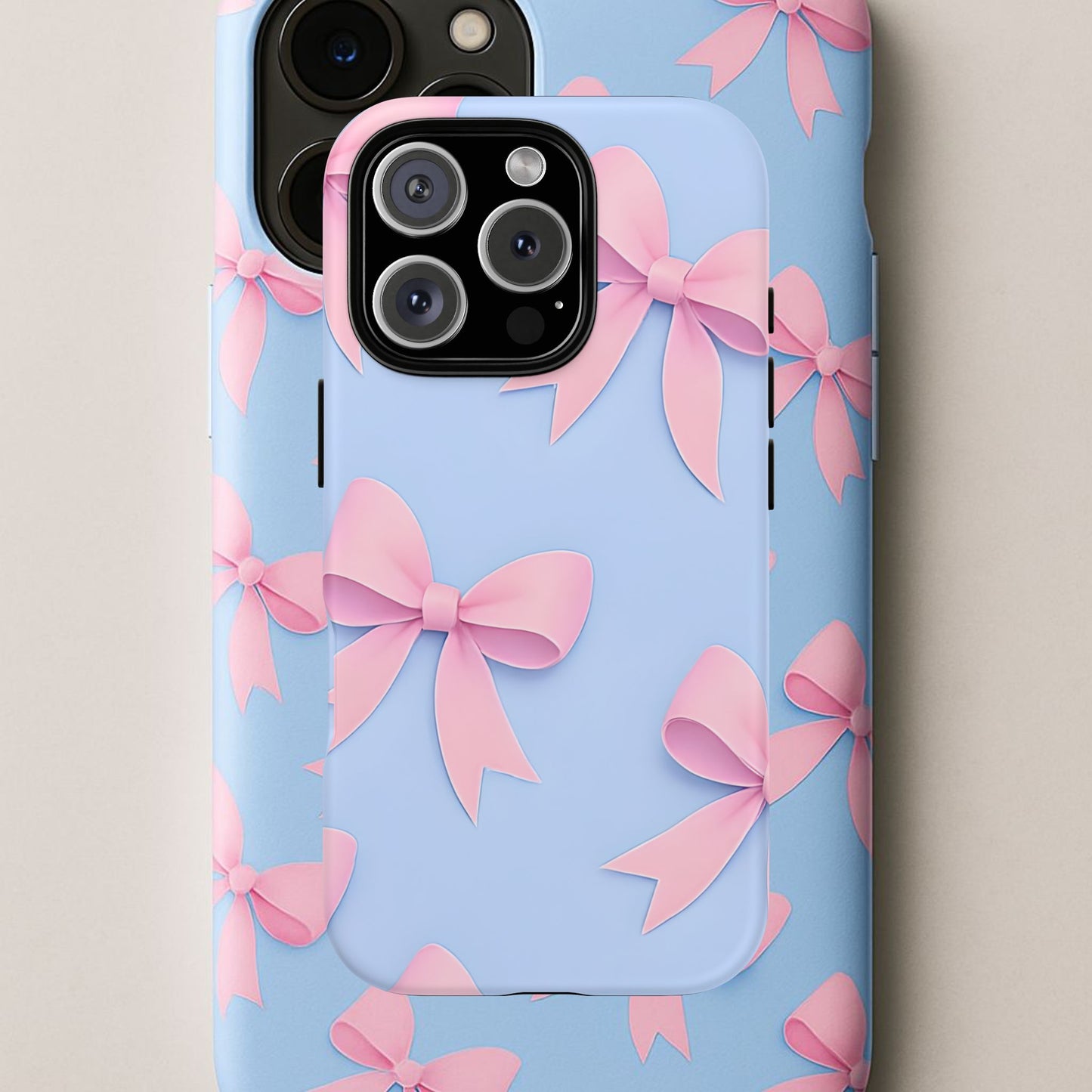 Cute Bow Phone Case, Gift for Her, Floral Phone Cover, Trendy Tech Accessory, Birthday Gift, Girlfriend Present