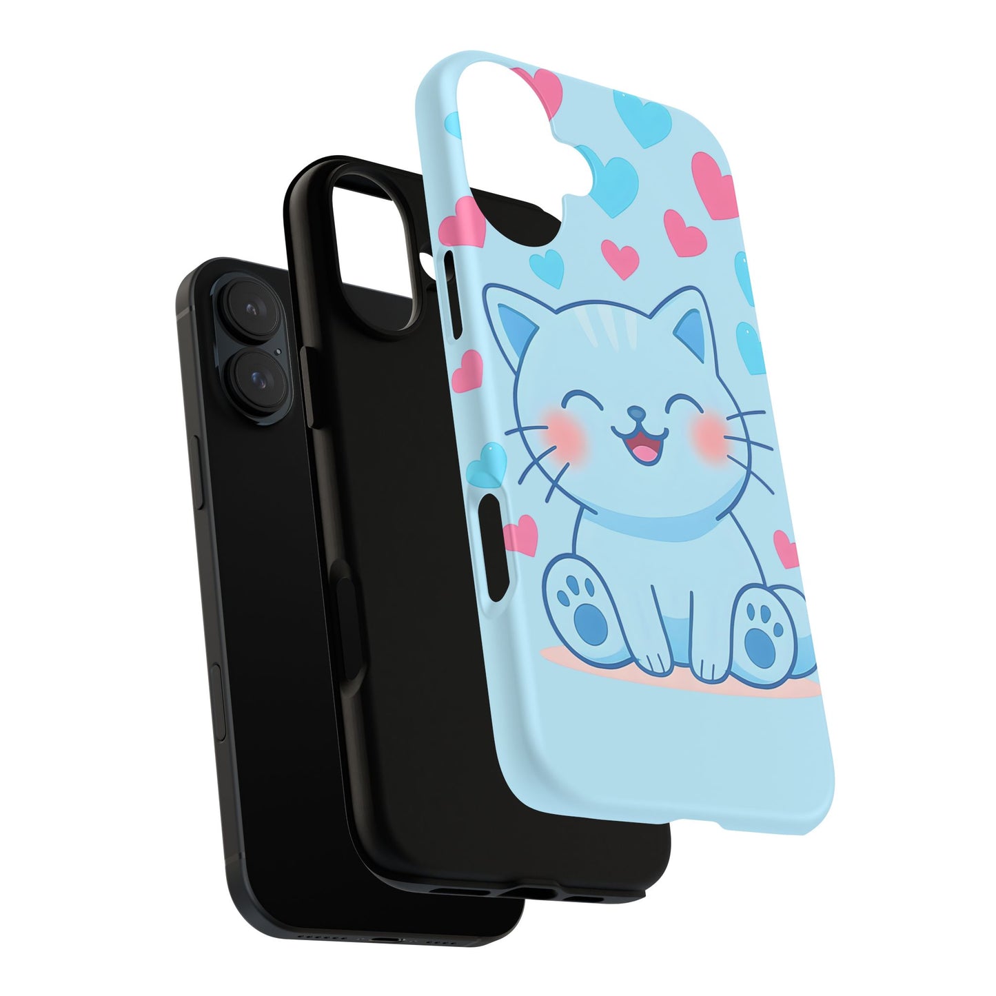Phone Case - Cute Blue Cat Tough Case