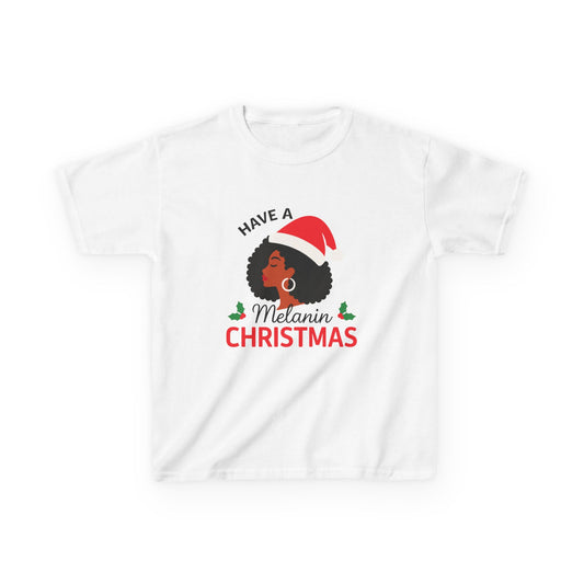 Christmas Kids Tee - Melanin Print