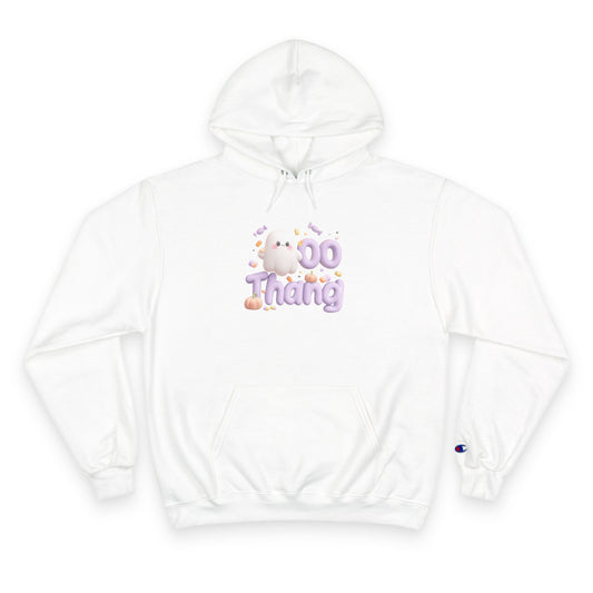 Lighthearted Ghost Champion Hoodie: You've Got This, Cozy Gift for Halloween, Spooky Season Apparel, Casual Comfort, Funny Sweatshirt